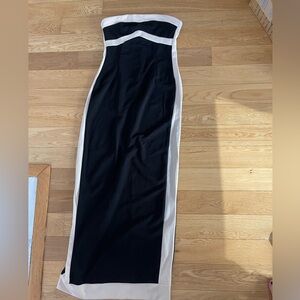 Elegant Black and White Women's Dress